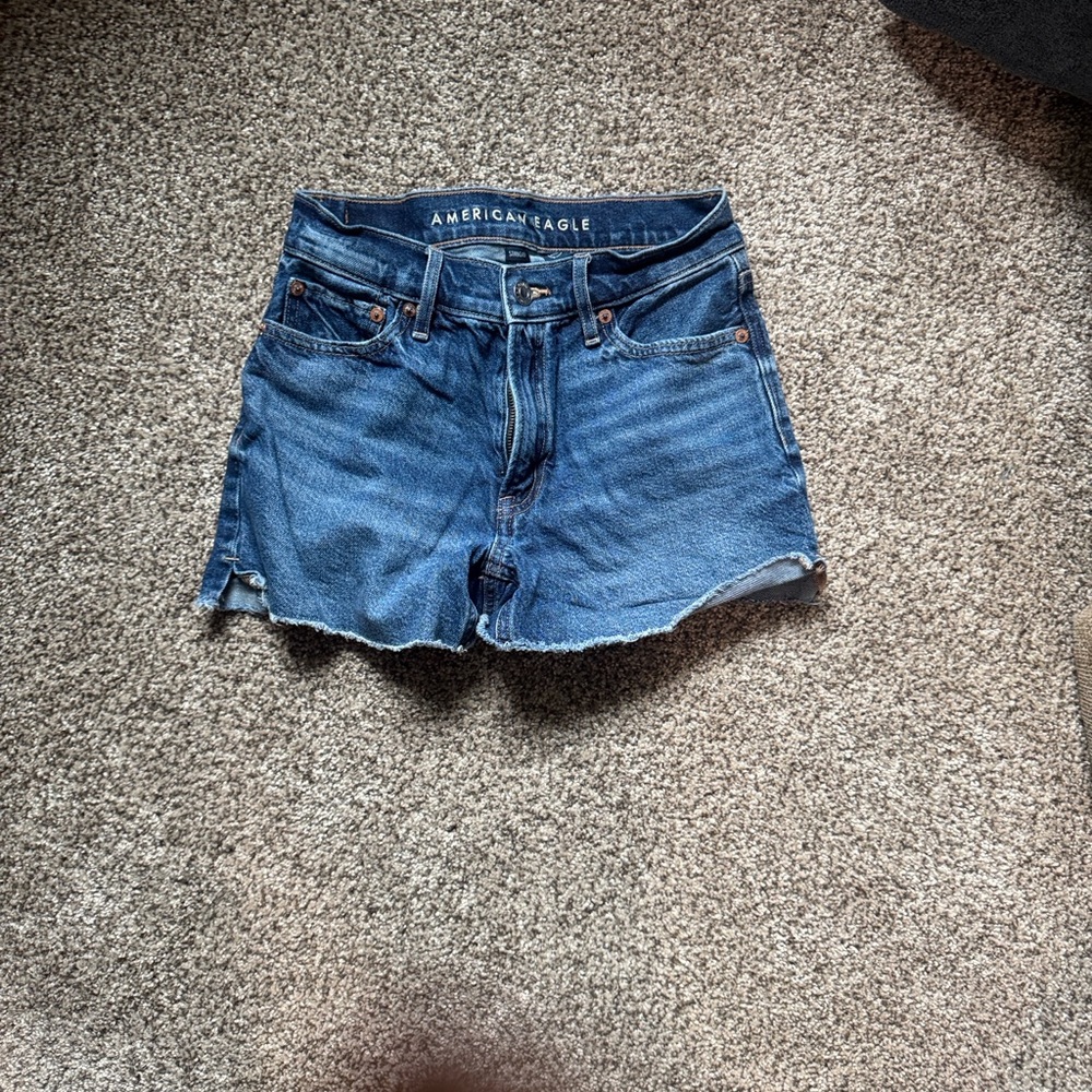 American Eagle Outfitters Women's Blue Denim Shorts Size 00